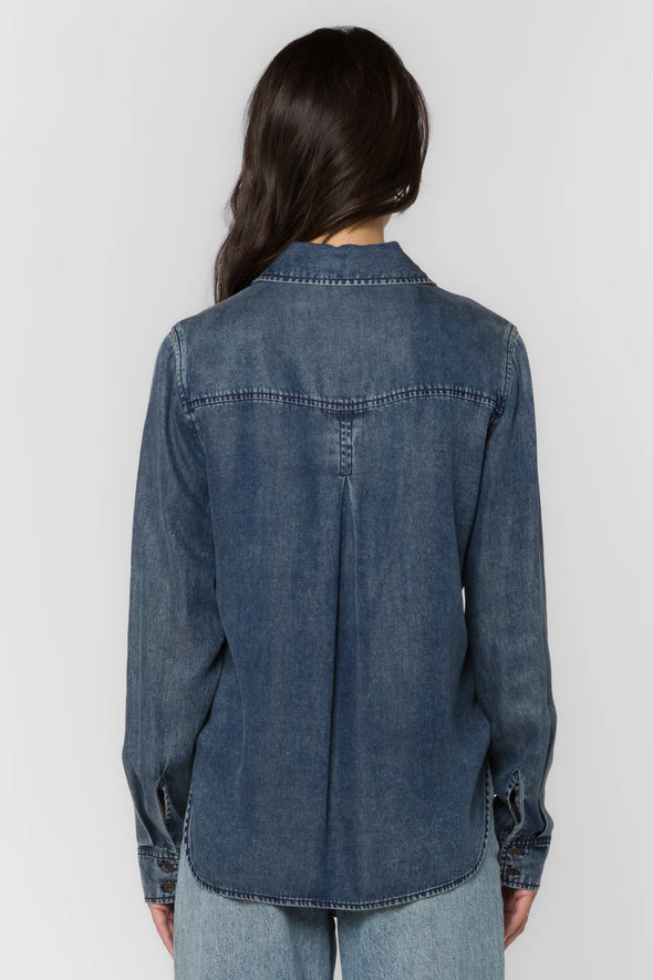 James Long Sleeve Top in Deep Water