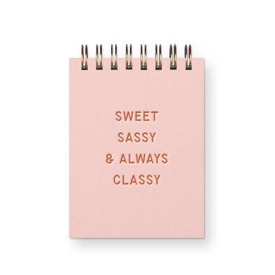 Sweet Sassy Classy Mini Jotter Notebook