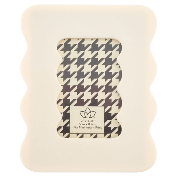 Cream Squiggle Frame