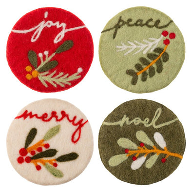 Christmas Felt Coasters