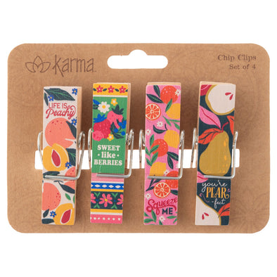 Fruit Chip Clips - Set of 4