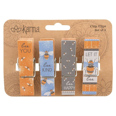 Bee Chip Clips - Set of 4