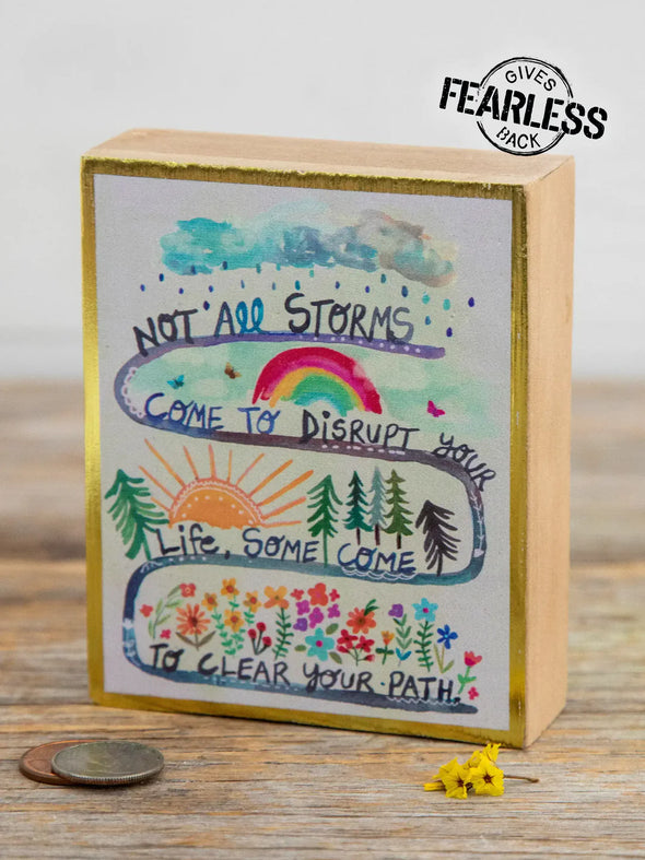 Tiny Block Keepsake in Not All Storms