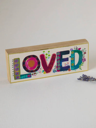 Tiny Block Keepsake in Loved