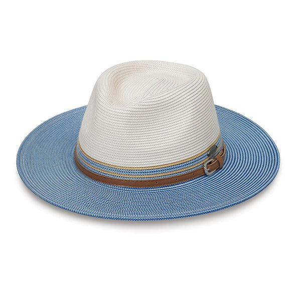 Kristy Sun Protection Hat in Ivory/Blue