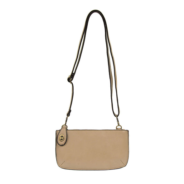 Mini Crossbody Wristlet Clutch in Beech Wood