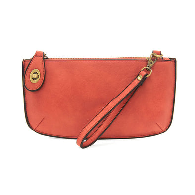 Mini Crossbody Wristlet Clutch in Desert Coral