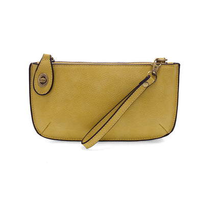 Mini Crossbody Wristlet Clutch in Shortbread Yellow