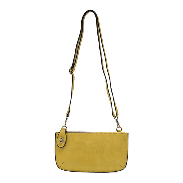 Mini Crossbody Wristlet Clutch in Shortbread Yellow