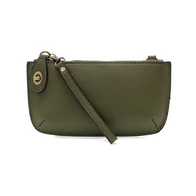 Mini Crossbody Wristlet Clutch in Olive Grove
