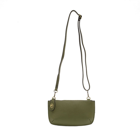 Mini Crossbody Wristlet Clutch in Olive Grove