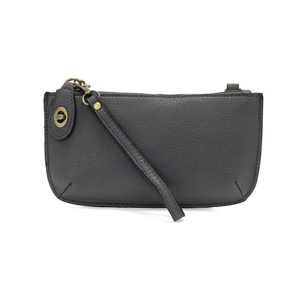 Mini Crossbody Wristlet Clutch in Shadow Grey