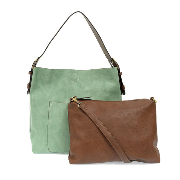 Classic Hobo Handbag in Bermuda Green