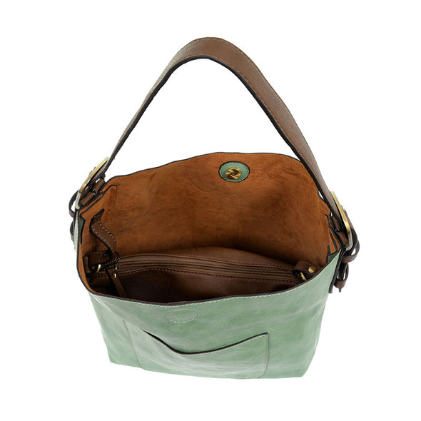 Classic Hobo Handbag in Bermuda Green