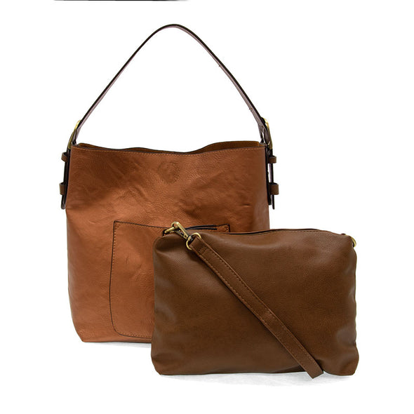 Classic Hobo Handbag in Metallic Copper