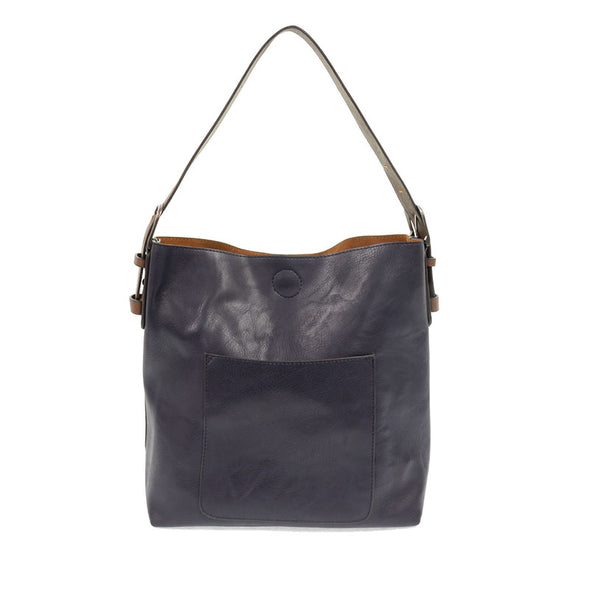 Classic Hobo Handbag in Midnight/Coffee