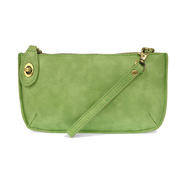 Lux Crossbody Wristlet Clutch in Green Apple