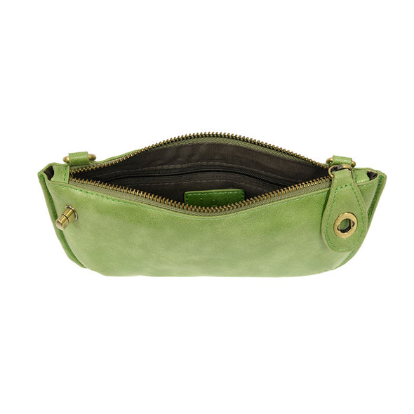 Lux Crossbody Wristlet Clutch in Green Apple