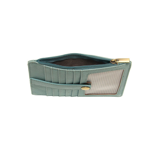 New Penny Mini Travel Wallet in Blue Sugar