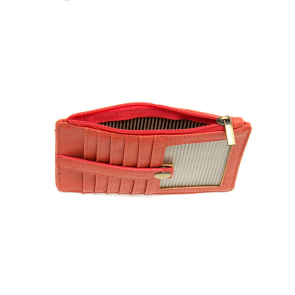 Penny Mini Travel Wallet in Living Coral