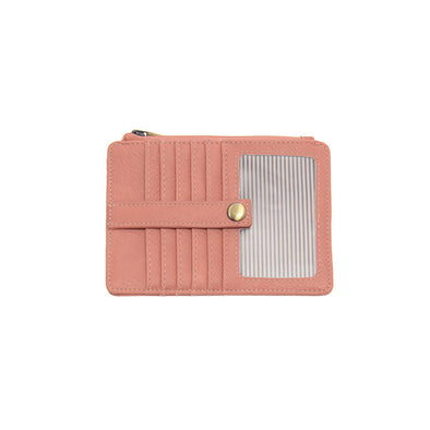Penny Mini Travel Wallet in Clay Pink