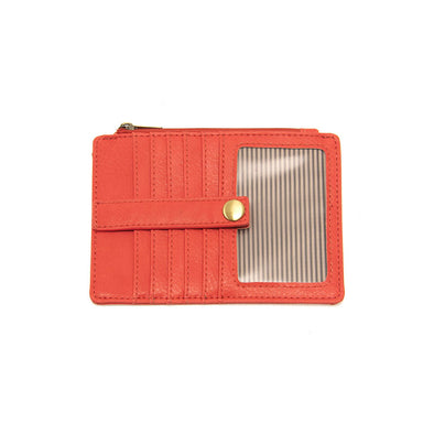 Penny Mini Travel Wallet in Coral