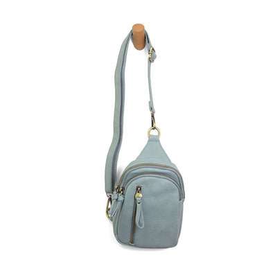 Skyler Sling Bag in Light Denim