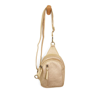Skyler Sling Bag in Metallic Gold