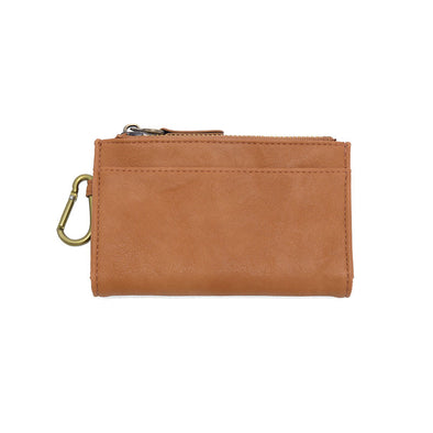 Bobbie Bifold Wallet With Carabiner in Tawny