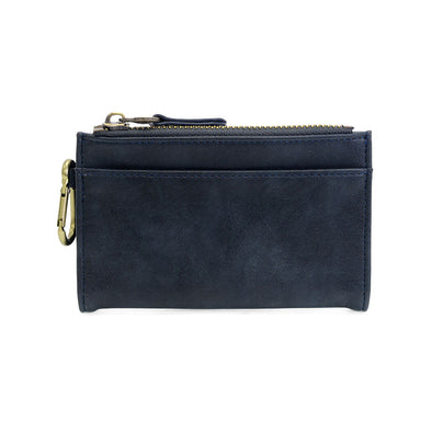 Bobbie Bifold Wallet With Carabiner in Navy