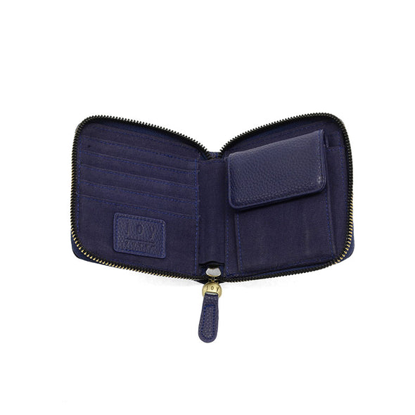 Palmer Square Zip Around Wallet in Navy