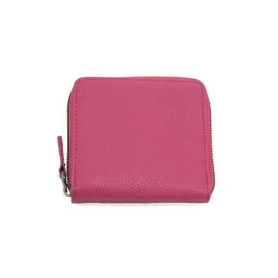 Palmer Square Zip Around Wallet in Magenta