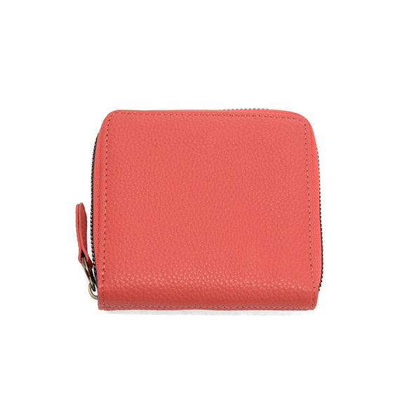 Palmer Square Zip Around Wallet in Coral