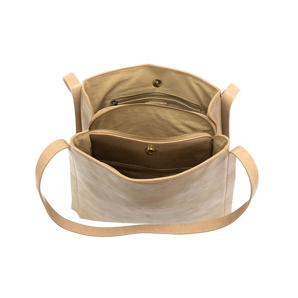 Lollie Medium Tote Bag in Light Tan