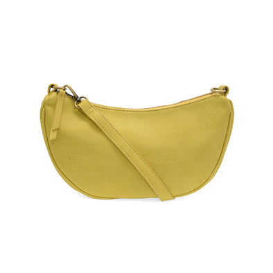 Miranda Crescent Crossbody Bag in Yellow