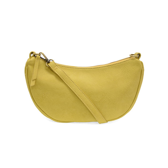 Miranda Crescent Crossbody Bag in Yellow