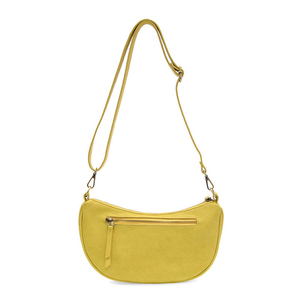 Miranda Crescent Crossbody Bag in Yellow