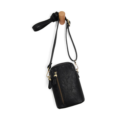Jolene Crossbody Phone Bag in Black