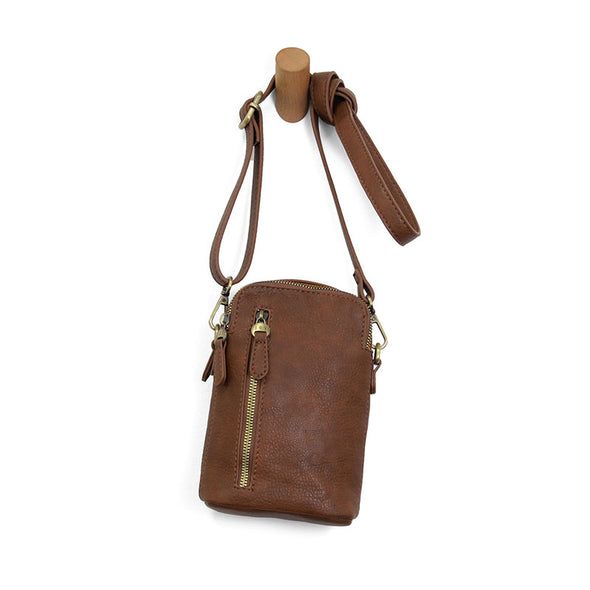 Jolene Crossbody Phone Bag in Caramel