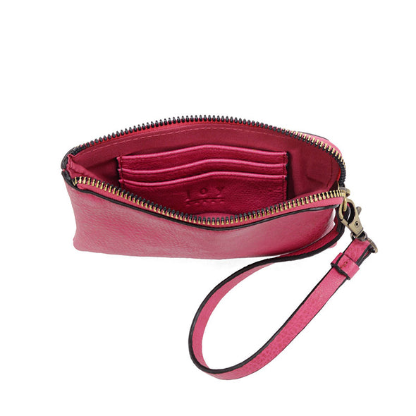 Pippa Wristlet Pouch in Magenta