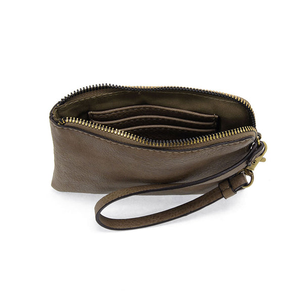 Pippa Wristlet Pouch in Taupe