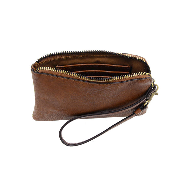 Pippa Wristlet Pouch in Caramel