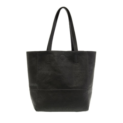 Faith Raw Edge Tote in Black