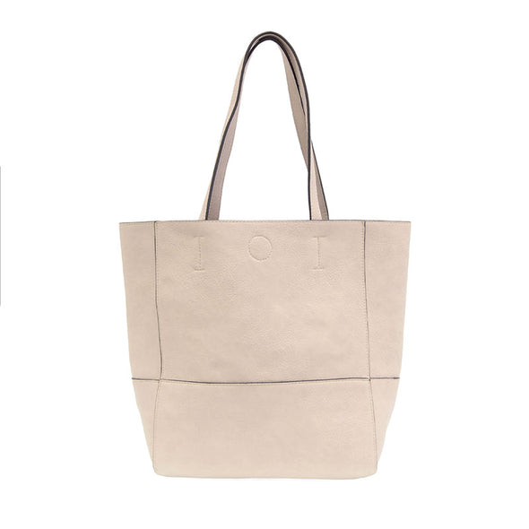 Faith Raw Edge Tote in Bone