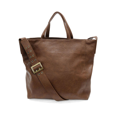 Alma Buckle Tote in Russett