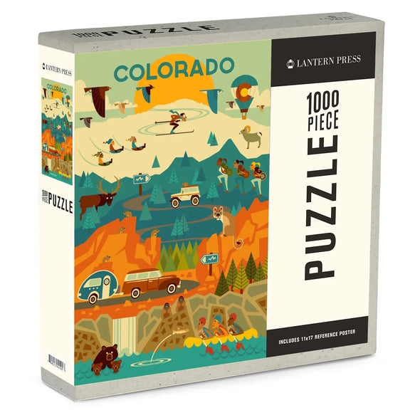 Colorado State Geometric 1000 Piece Puzzle