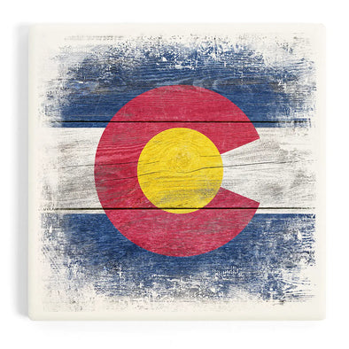 Ceramic Coaster Colorado State Flag