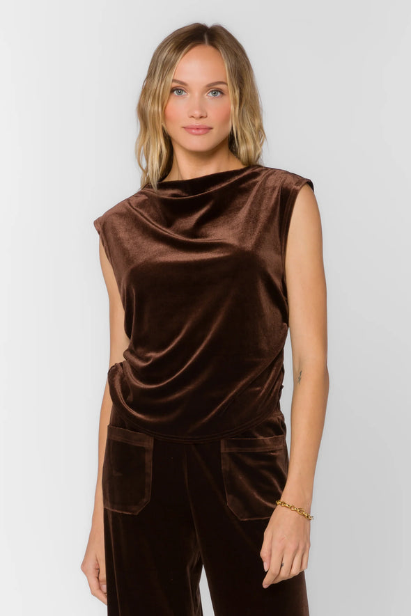 Lavali Top in Velvet Brown