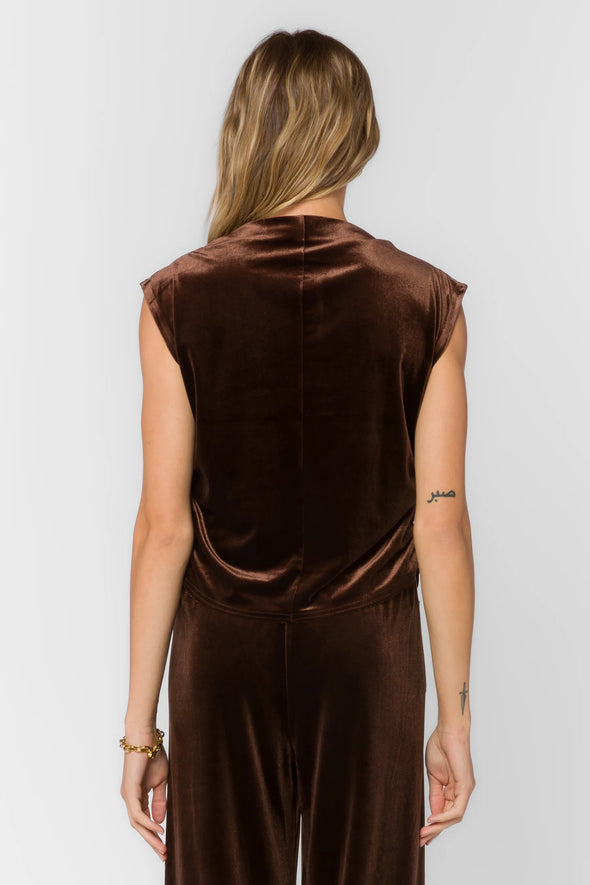 Lavali Top in Velvet Brown