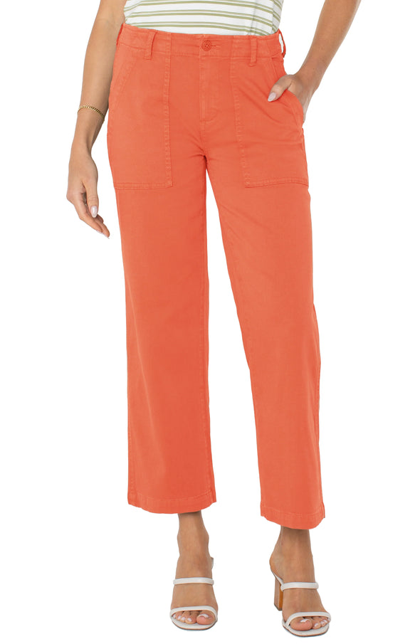 Papaya Cargo Cropped Pants